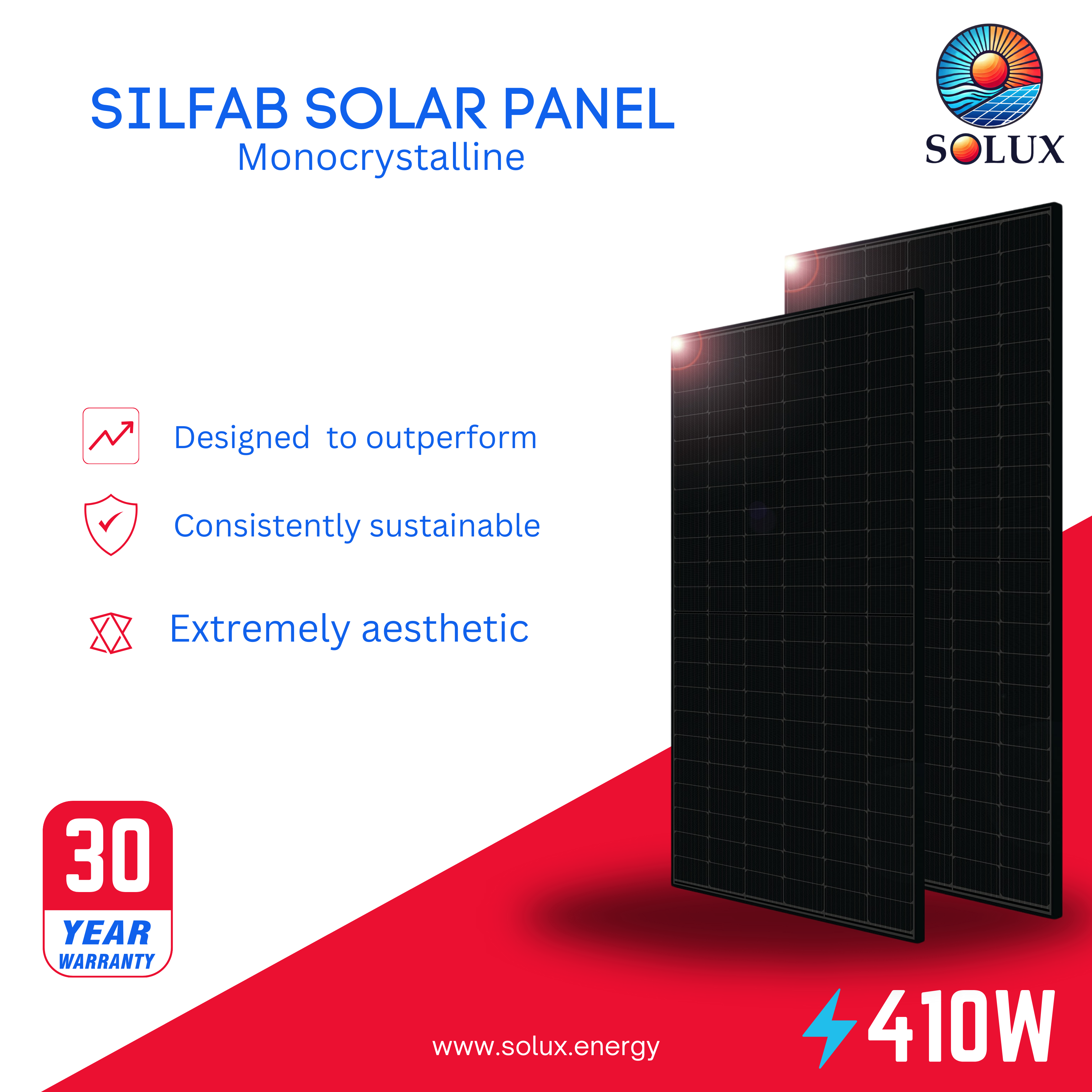 This is an image of Silfab 410 BG SIL-410BG